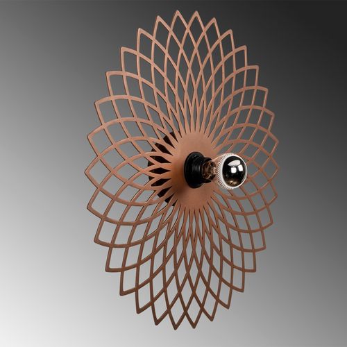 Opviq Zidna lampa PELLE bakrena, metal, 50 x 12 x 50 cm, E27 40 W, Fellini - MR - 988 slika 5