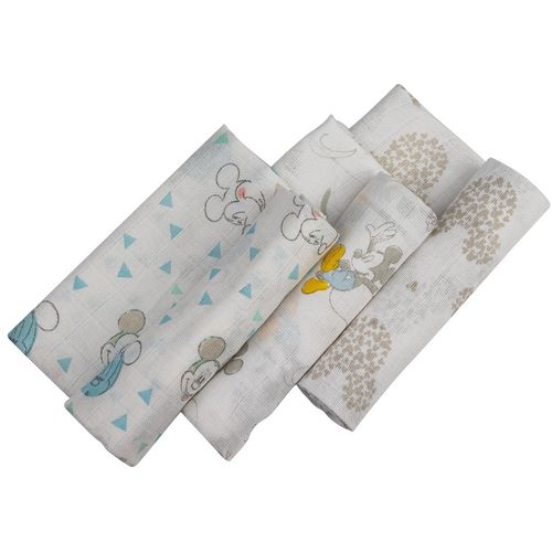 Muslin tetra pelene Mickey 80x80 cm - 3 kom slika 1