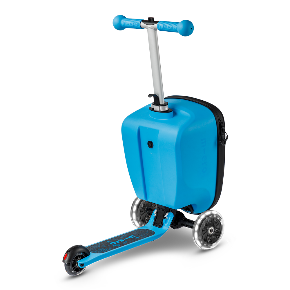 Micro Romobil sa koferom Luggage Junior Patch & Play, Plavi slika 4