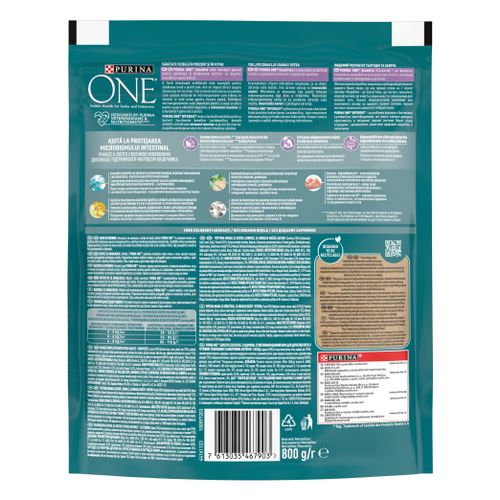 PURINA ONE® SENSITIVE Bogata puretinom i rižom, 8x800g slika 2