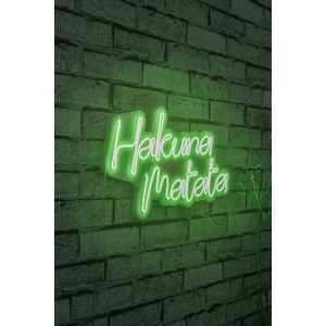 Wallity Ukrasna plastična LED rasvjeta, Hakuna Matata - Green