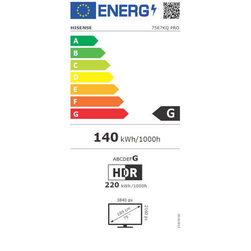 Hisense televizor 75E7KQ PRO slika 2