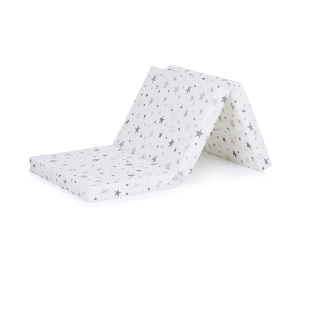 Chipolino Sklopivi madrac White/Grey Stars 120x60x6cm Mat02201Whgr slika 1