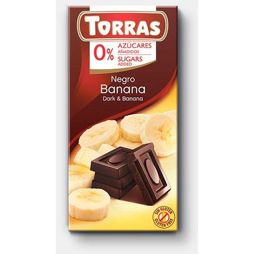 Torras Tamna čokolada s bananom 75 G slika 1