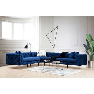 Como Left - Tamnoplavi Ugaoni Sofa