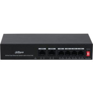 Dahua Poe Switch PFS3006-4ET-36  4-PORTNI POE SWITCH SA 2 UPLINK-A