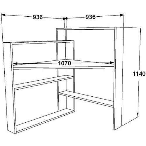 Kelly - Oak, White Oak
White Study Desk slika 5