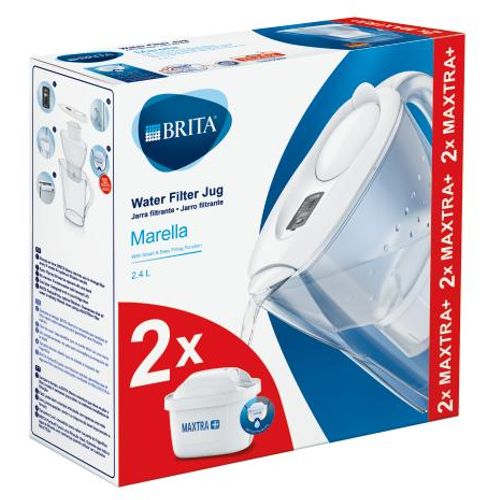 Brita Marella bokal za filtriranje vode 2.4l beli sa dva filtera slika 1