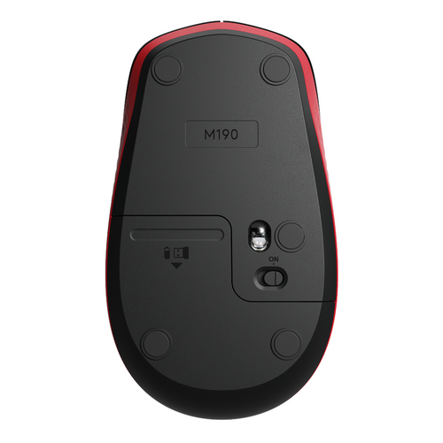 Logitech M190 Bežični Miš, Crveni slika 3