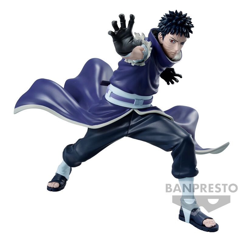 BANPRESTO Naruto Shippuden Vibration Stars Sasuke Obito II Figura 14cm image