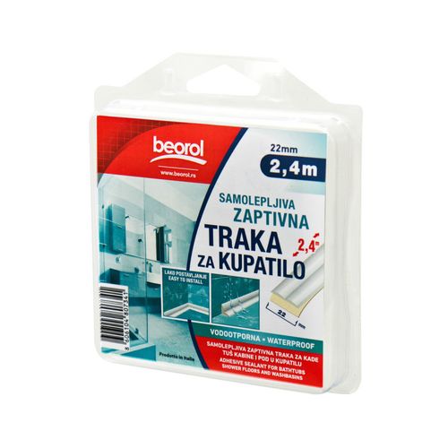 Beorol Samolepljiva zaptivna traka za kupatilo 22mm x 2.4m slika 1