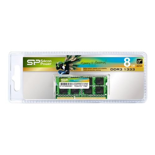 Memorija Silicon power 8GB DDR3 1600MHz CL11, SP008GLSTU160N02 slika 1