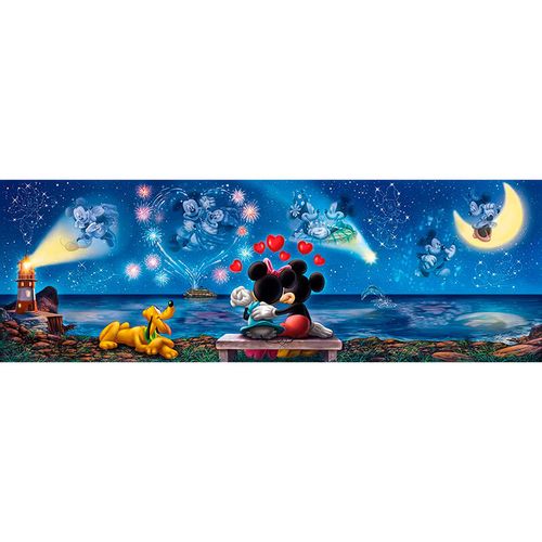 Disney Mickey and Minnie Panorama puzzle 1000kom slika 1