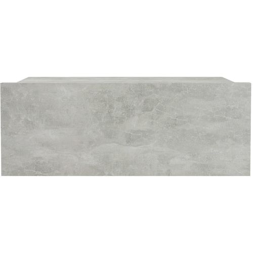 Viseći noćni ormarić siva boja betona 40x30x15 cm od iverice slika 26