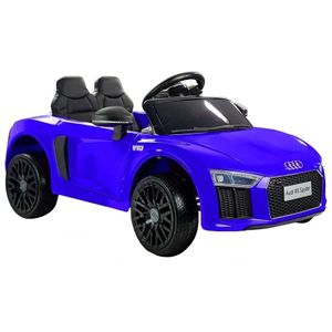 Licencirani auto na akumulator Audi R8 Spyder - plavi/lakirani