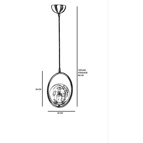 Ring Tekli Beyaz Camlı Eskitme Sarkıt White
Copper Chandelier slika 3