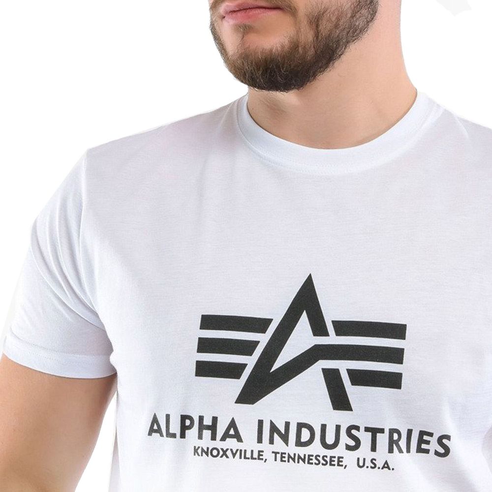 Alpha Industries Muška majica kratkih rukava Basic, Bijela slika 3