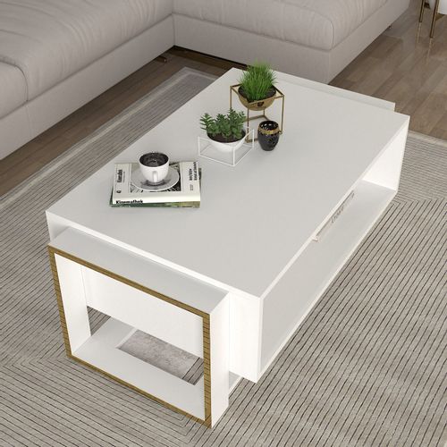 Bianco - White, Gold White
Gold Coffee Table slika 2