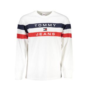 TOMMY HILFIGER MEN'S LONG SLEEVE T-SHIRT WHITE