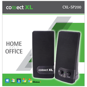 Connect XL Zvučnik, set, 2.0, USB 5V, crna boja - CXL-SP200