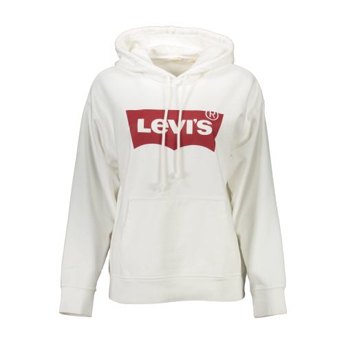 LEVI'S Ženska Bijela Majica s Kapuljačom Bez Zatvarača slika 1