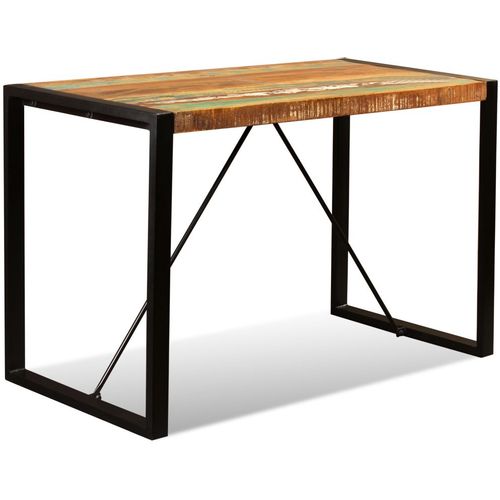 Blagovaonski stol od masivnog obnovljenog drva 120 cm slika 38