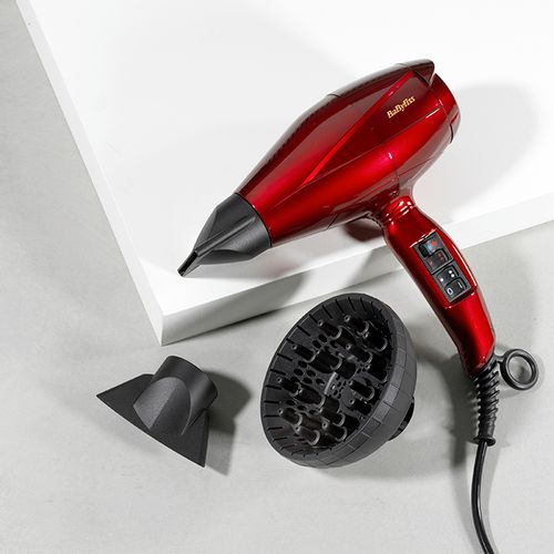 Babyliss 6740DE Fen za kosu Bellissimo 2400W Ionic sa difuzorom crveni slika 5