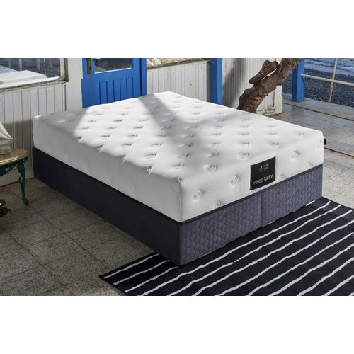 Woody Fashion Madrac, Bijela boja, Visco Fusion 180x200 cm Double Size Memory Foam and Pocket Spring Luxury Soft Mattress slika 2