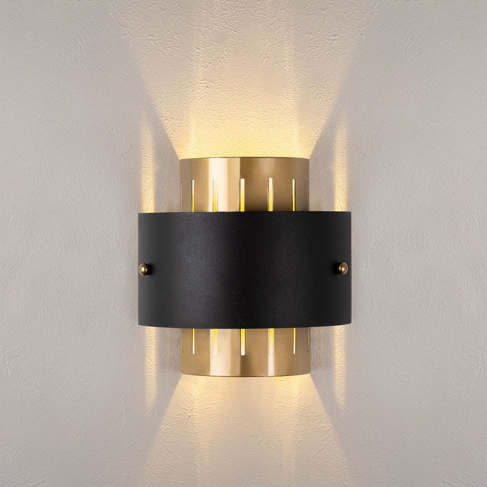 Zidna Lampa Noctra - 15351, boje: Zlatna, Crna slika 5