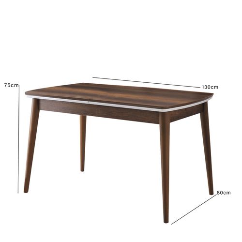 Vega - 1133 Walnut
White Extendable Dining Table slika 3