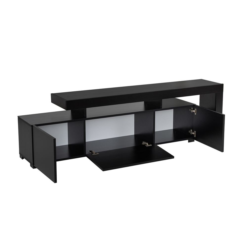 Beliz - Crni TV Stalak od Drva slika 9