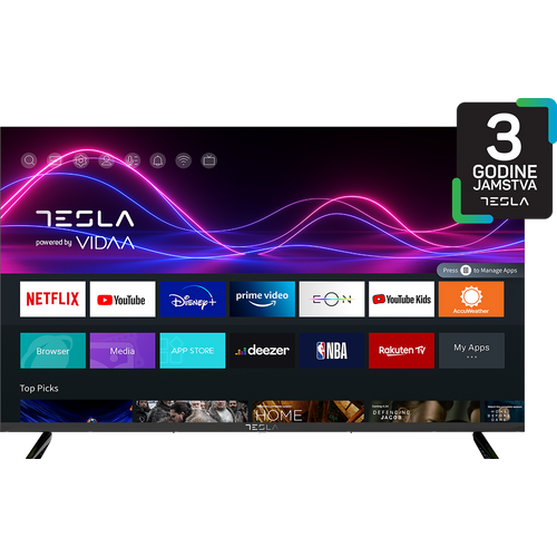 Tesla TV 43M325BFS, 43" VIDAA OS, Hotel mode, FHD slika 1