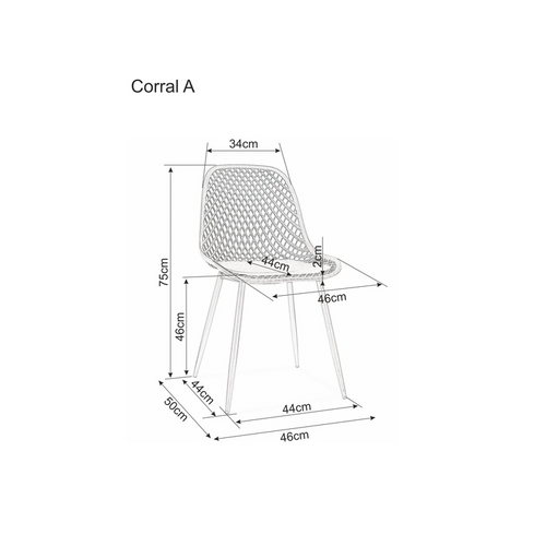 Stolica Corral A-crna slika 2