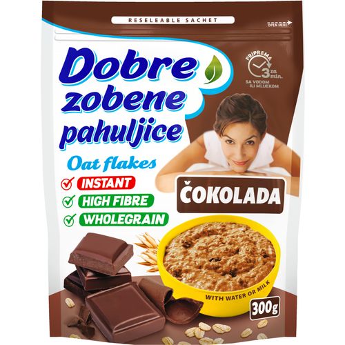 Dobre zobene pahuljice čokolada 300g slika 1