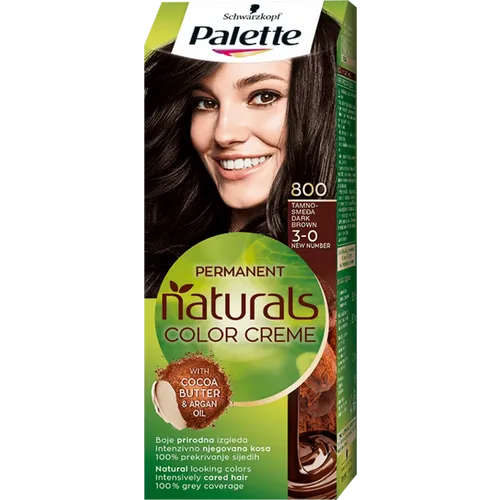 Palette Naturals Color Creme Farba za kosu 800 Tamnosmeđa 3-0 slika 1