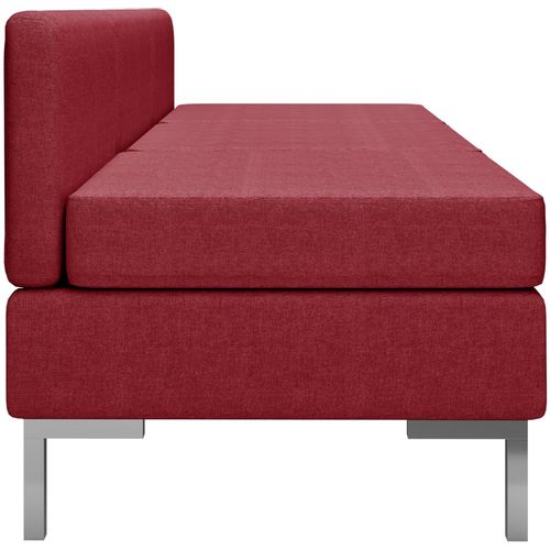 Modularne srednje sofe s jastucima 3 kom od tkanine boja vina slika 10