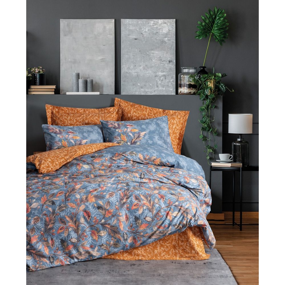Alekra - Mustard Mustard Ranforce Double Quilt Cover Set slika 1