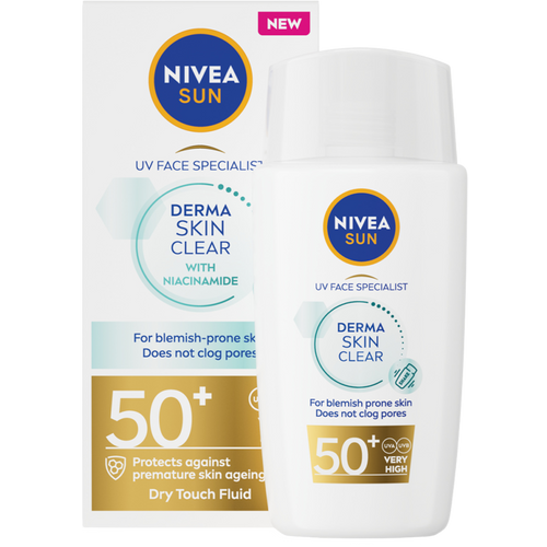 NIVEA SUN UV Face Specialist Derma Skin Clear ultra lagani fluid za zaštitu kože lica od sunca SPF50+ 40 ml slika 2
