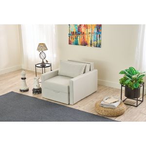 Jednosjed sofa na razvlačenje Saros - boja: krema