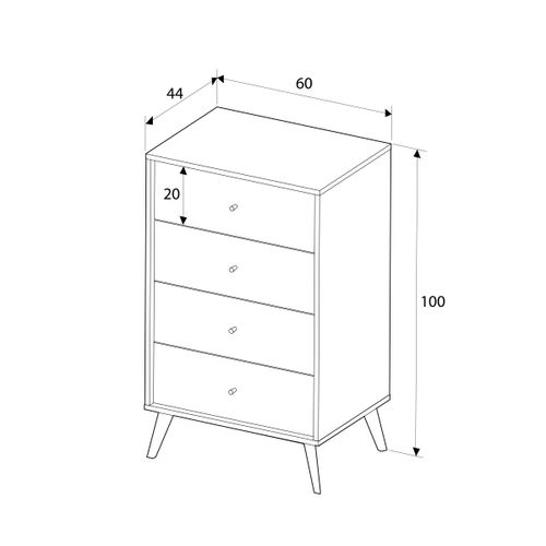 Woody Fashion Komoda AVERY slika 7