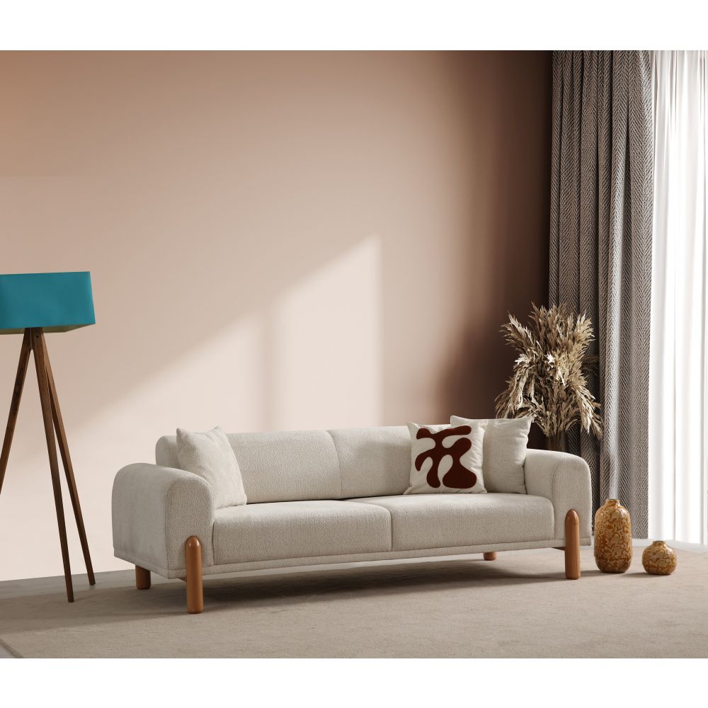 Lyke 3-Sjedalna Sofa na Razvlačenje - Krem slika 2