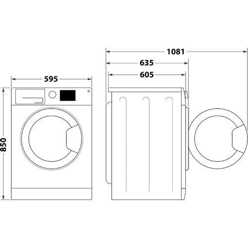 Whirlpool FFWDD 107426 BSV EE Mašina za pranje i sušenje veša, 10/7 kg, 1400 rpm, Inverter, FreshCare+, 6th Sense Technology slika 7