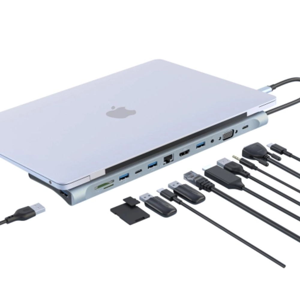XO HUB010 USB Type-C Multi-hub 12in1 slika 3