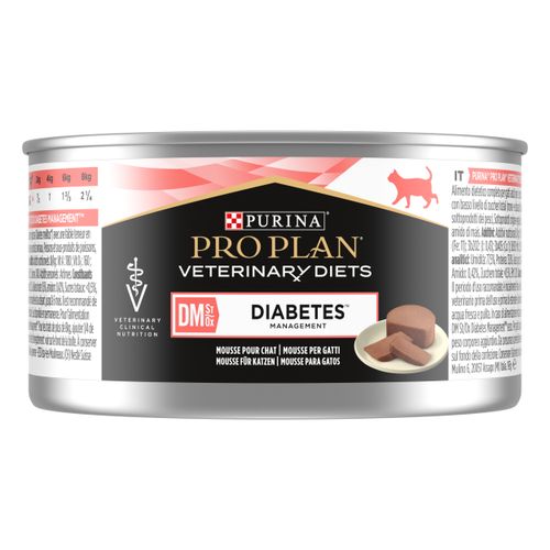 PRO PLAN VETERINARY DIETS DM Diabetes, za odrasle mačke za regulariju opskrbe glukozom, 24x195g slika 1