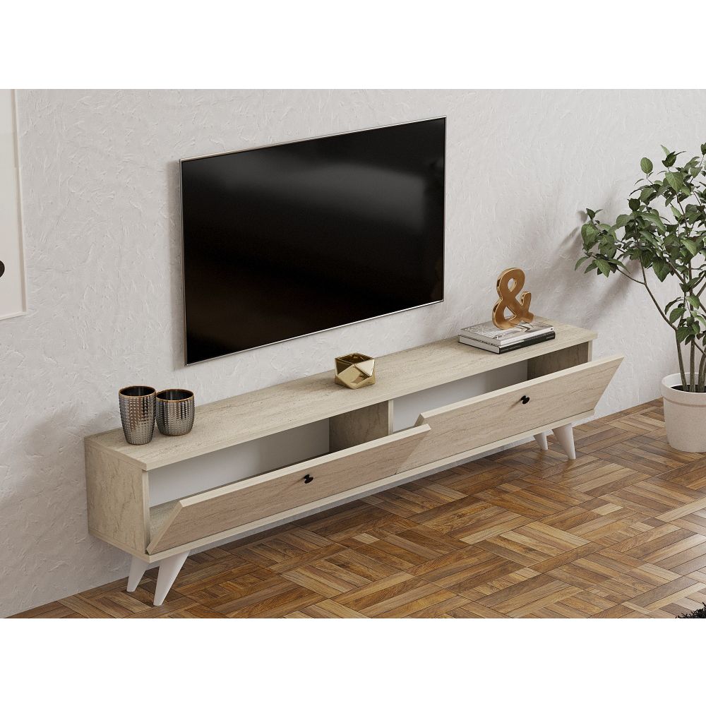 TV stalak Paris - boja: Travertine slika 3