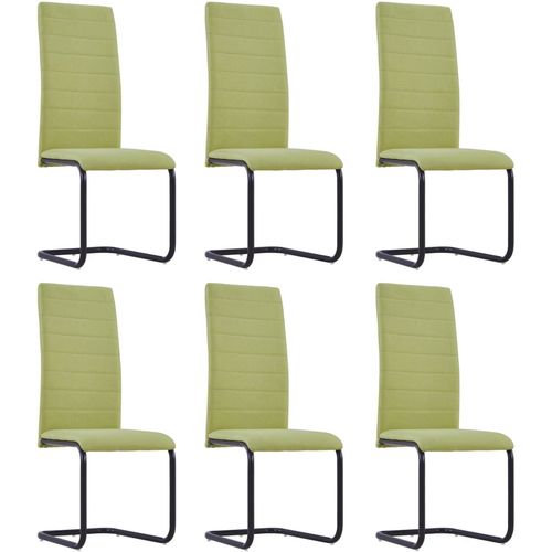Konzolne blagovaonske stolice od tkanine 6 kom zelene slika 29