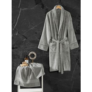 Exclusive - Grey Grey Bathrobe Set