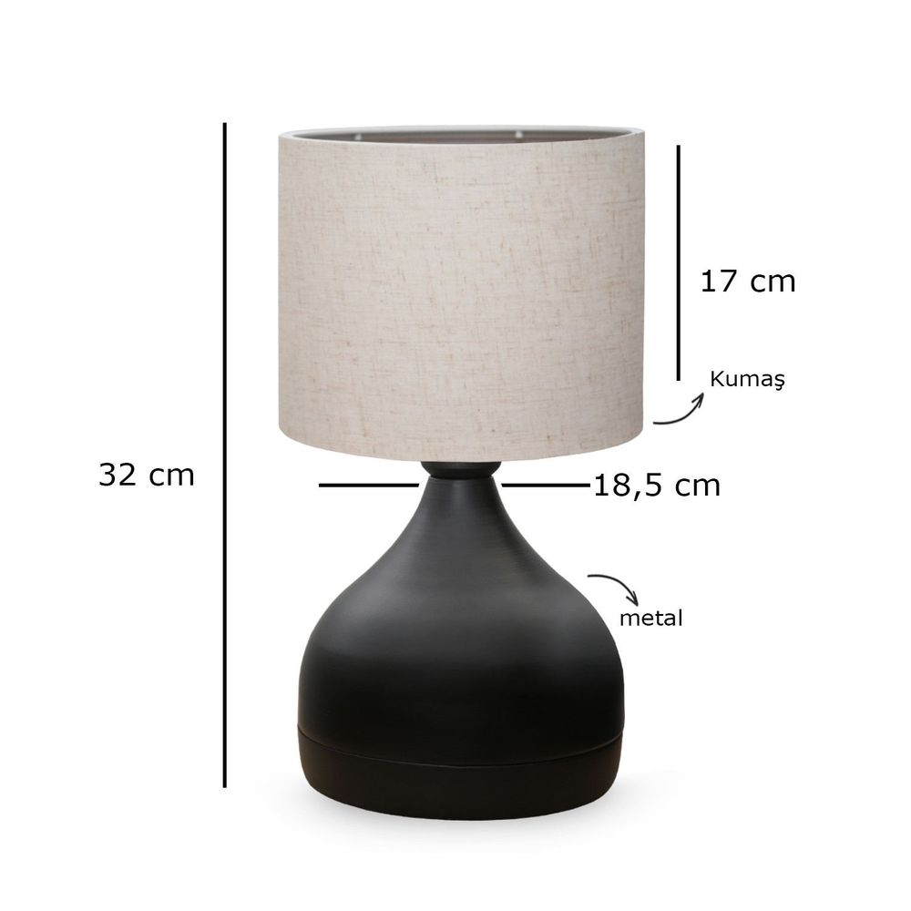 AYD-3087 Krem Stolna Lampa slika 3