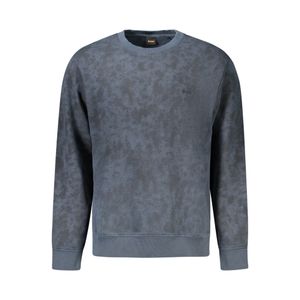 HUGO BOSS MEN'S ZIP-UP SWEATSHIRT BLUE