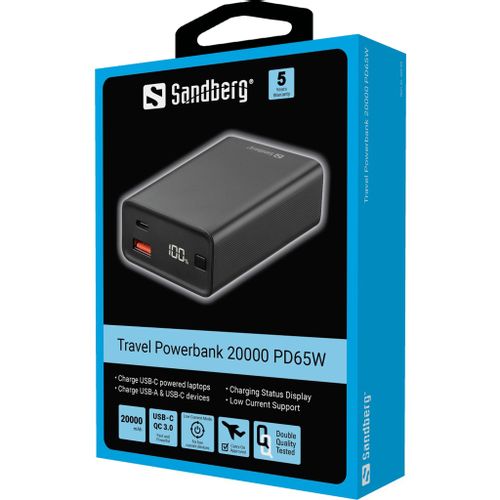 Sandberg Travel Powerb 20000 PD65W slika 1